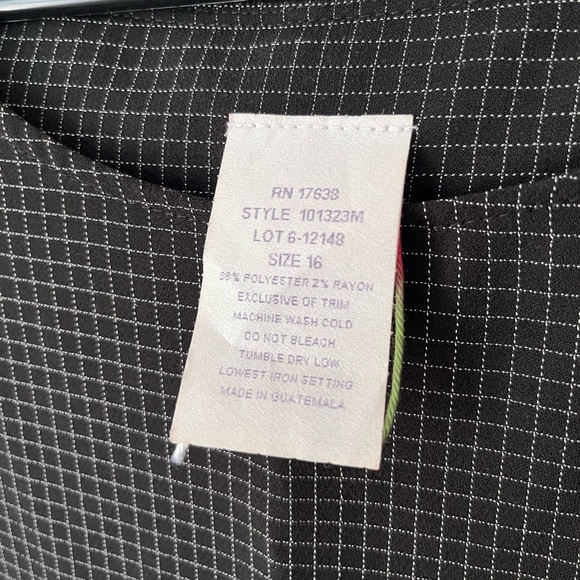 Vintage long black and white patterned dress - Picture 4 of 7